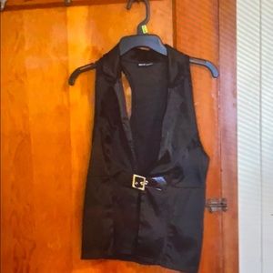 Wet Seal Black Vest Racerback (s)